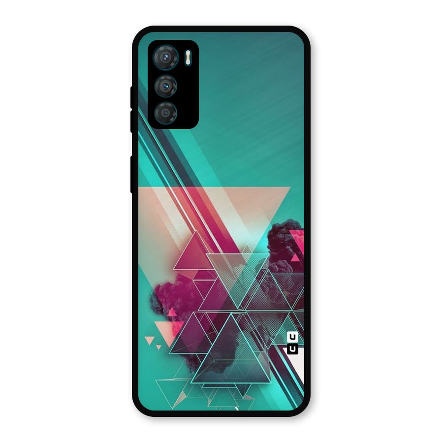 Floroscent Abstract Metal Back Case for Moto G42