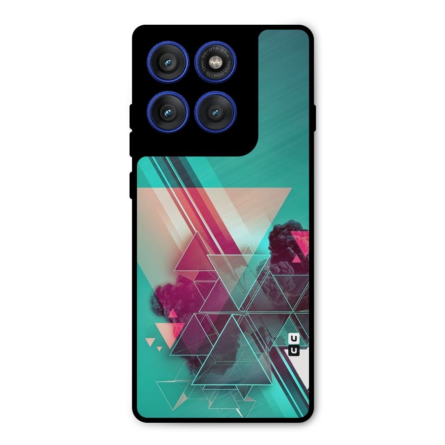 Floroscent Abstract Metal Back Case for Motorola Edge 60 Pro