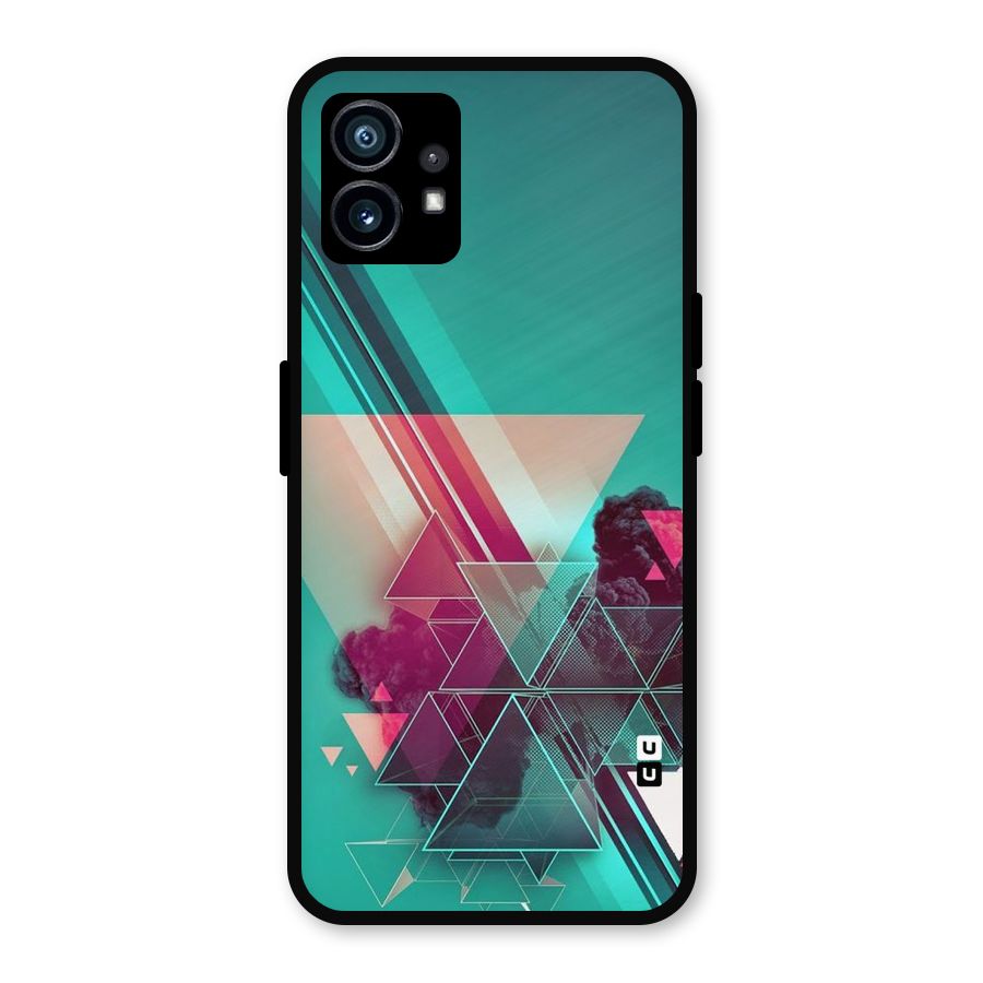 Floroscent Abstract Metal Back Case for Nothing Phone 1
