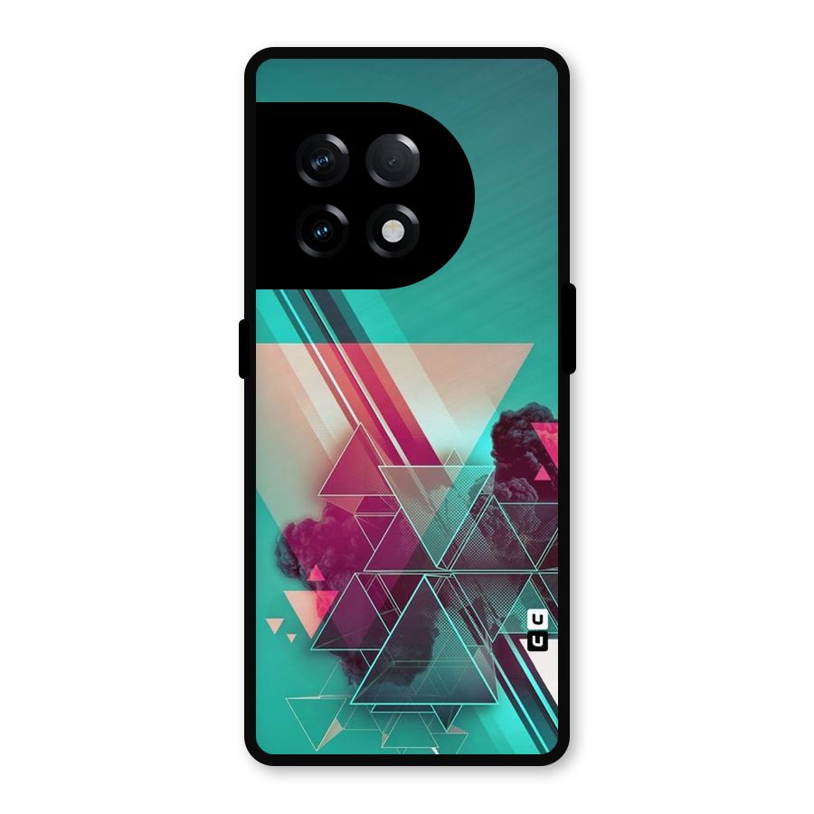 Floroscent Abstract Metal Back Case for OnePlus 11R