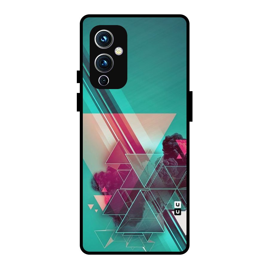 Floroscent Abstract Metal Back Case for OnePlus 9
