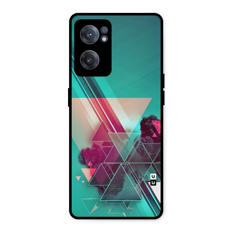 Floroscent Abstract Metal Back Case for OnePlus Nord CE 2 5G