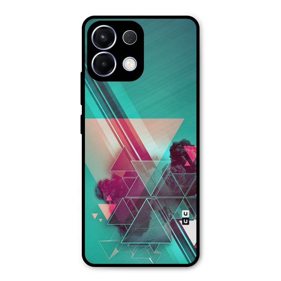 Floroscent Abstract Metal Back Case for Oppo K13