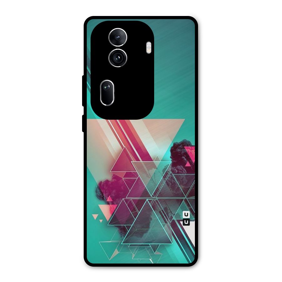 Floroscent Abstract Metal Back Case for Oppo Reno11 Pro 5G