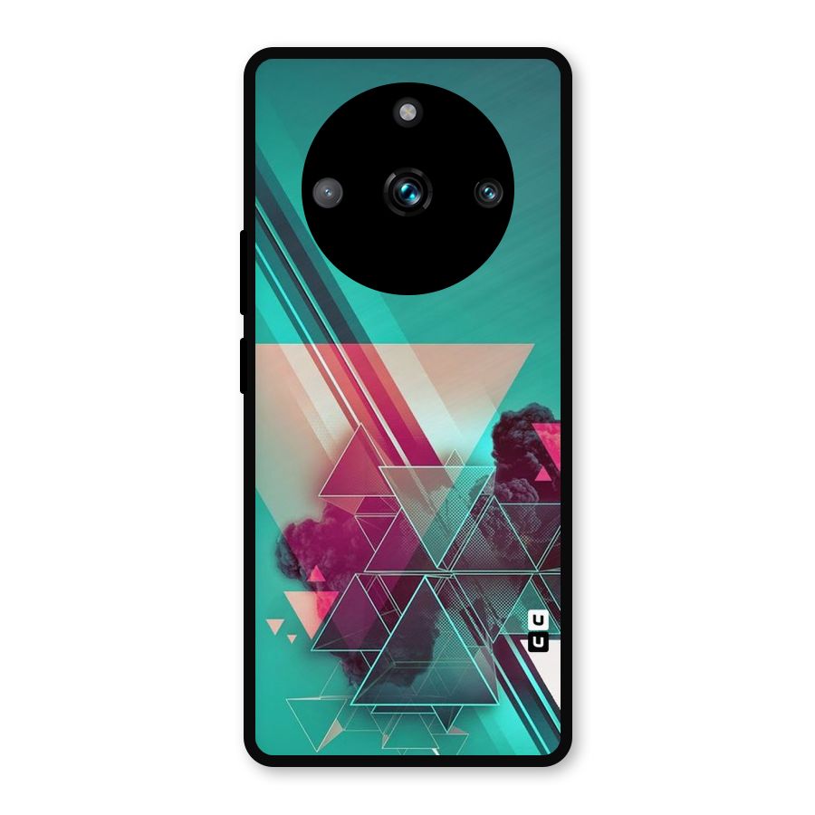 Floroscent Abstract Metal Back Case for Realme 11 Pro