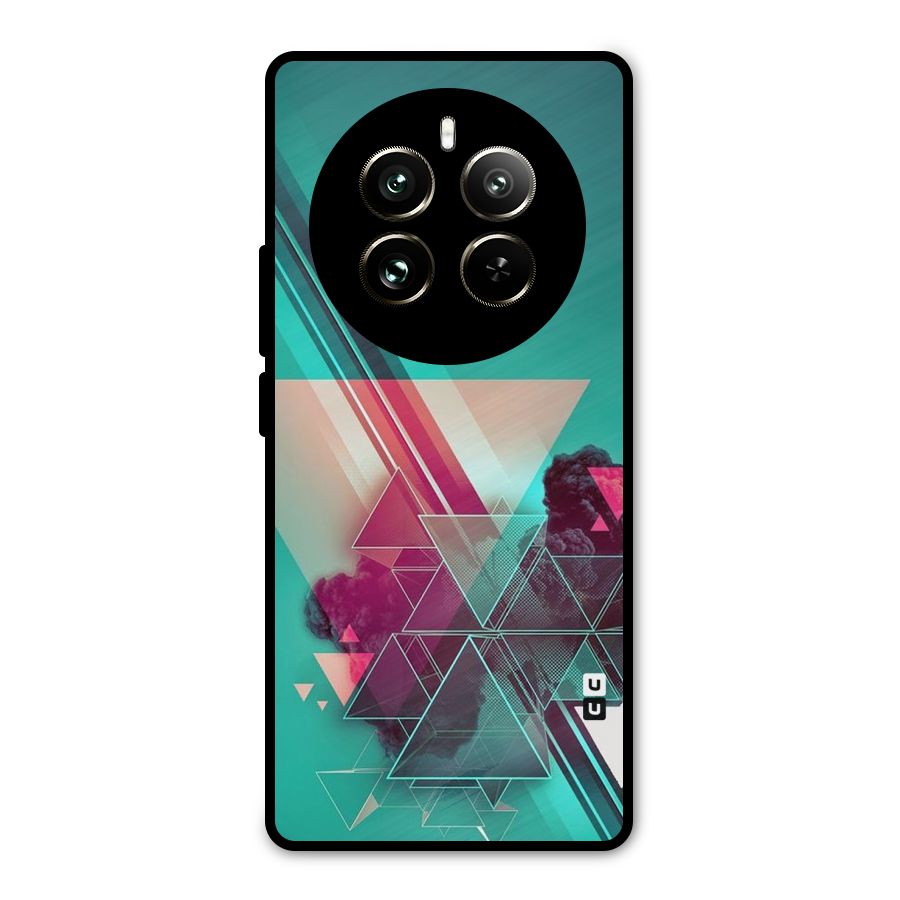 Floroscent Abstract Metal Back Case for Realme 12 Pro