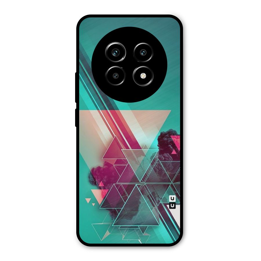 Floroscent Abstract Metal Back Case for Realme 13 Pro