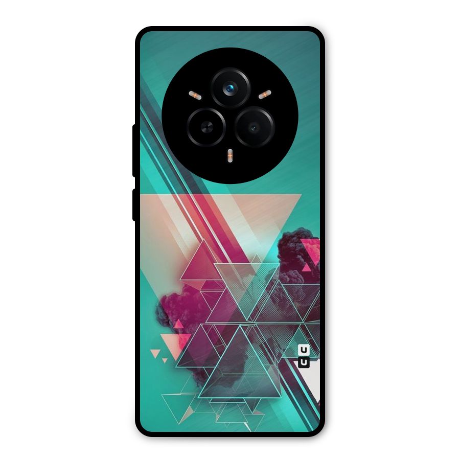 Floroscent Abstract Metal Back Case for Realme 14 Pro