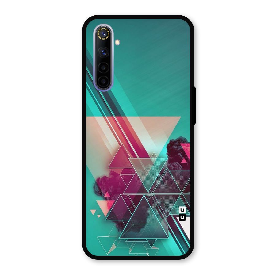 Floroscent Abstract Metal Back Case for Realme 6