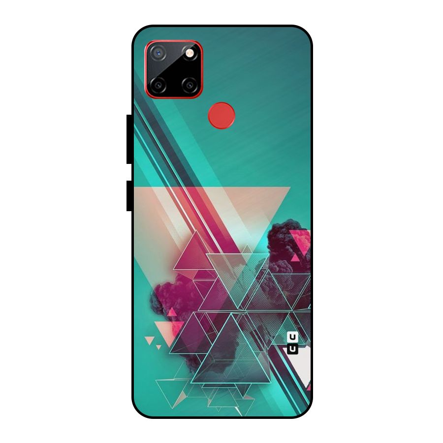 Floroscent Abstract Metal Back Case for Realme C12