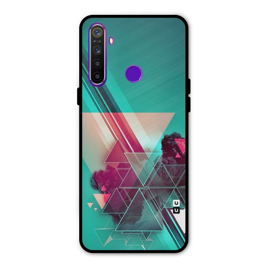 Floroscent Abstract Metal Back Case for Realme Narzo 10