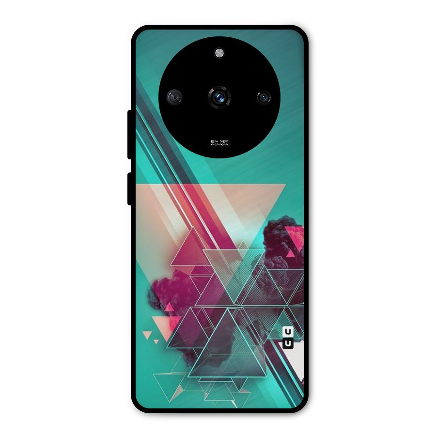 Floroscent Abstract Metal Back Case for Realme Narzo 60 5G