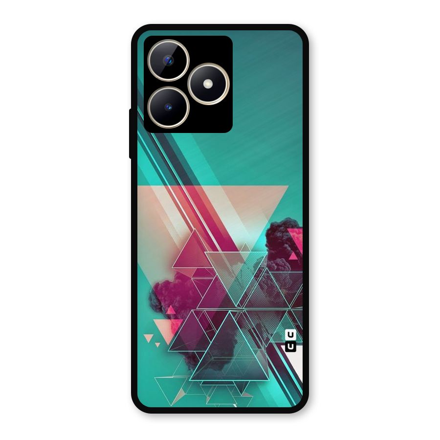 Floroscent Abstract Metal Back Case for Realme Narzo N53