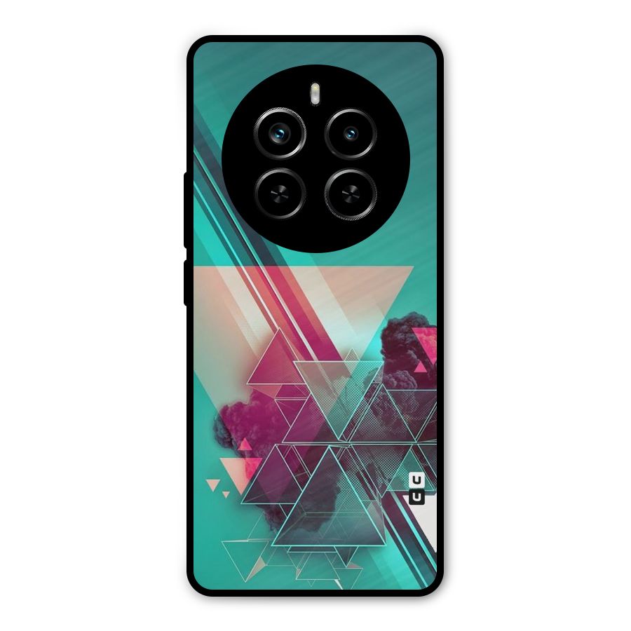 Floroscent Abstract Metal Back Case for Realme P1 Pro