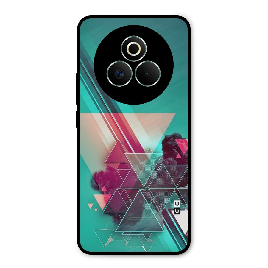 Floroscent Abstract Metal Back Case for Realme P3 Pro