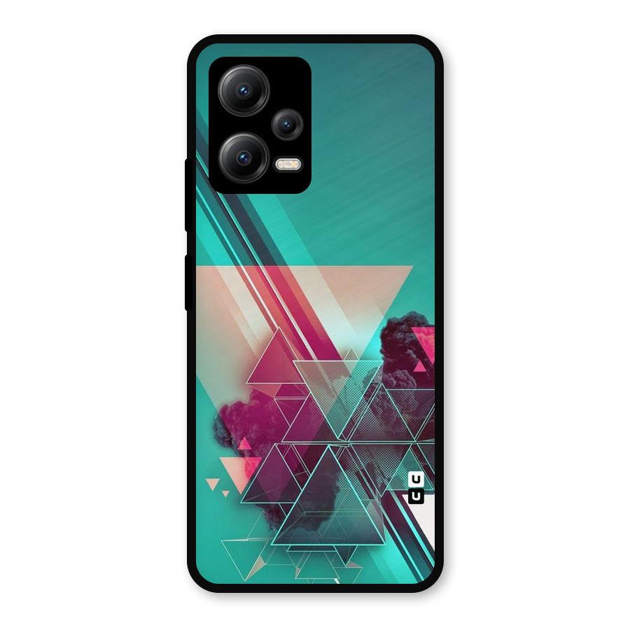 Floroscent Abstract Metal Back Case for Redmi Note 12 5G