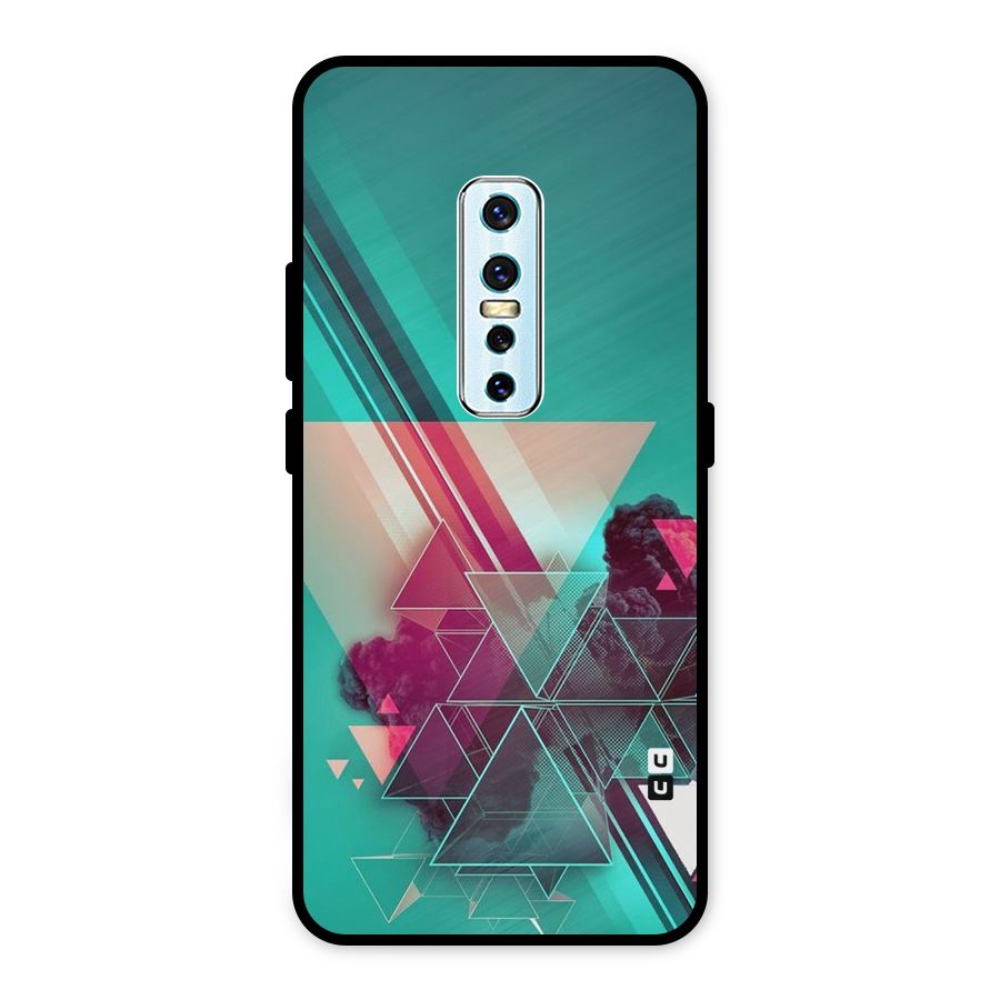 Floroscent Abstract Metal Back Case for Vivo V17 Pro