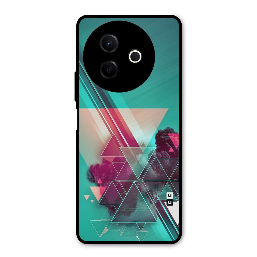 Floroscent Abstract Metal Back Case for Vivo Y39
