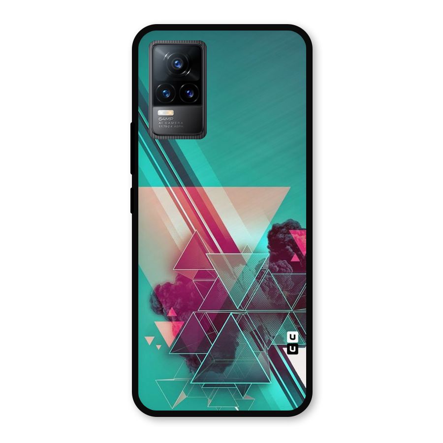 Floroscent Abstract Metal Back Case for Vivo Y73
