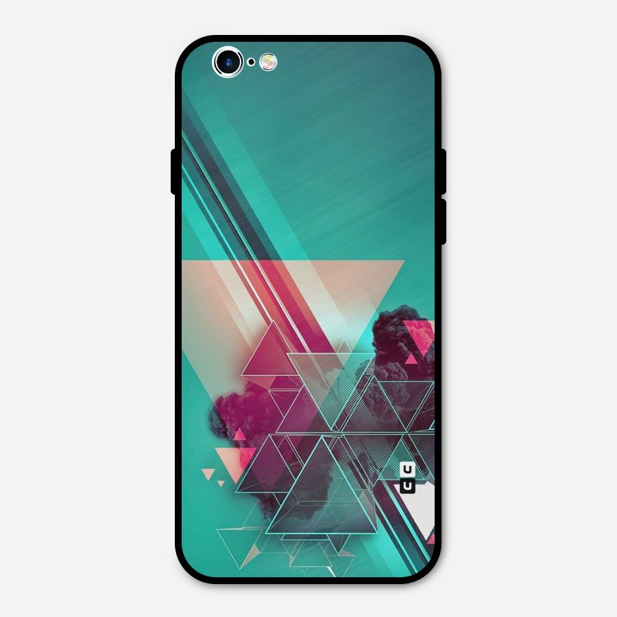 Floroscent Abstract Metal Back Case for iPhone 6 6s