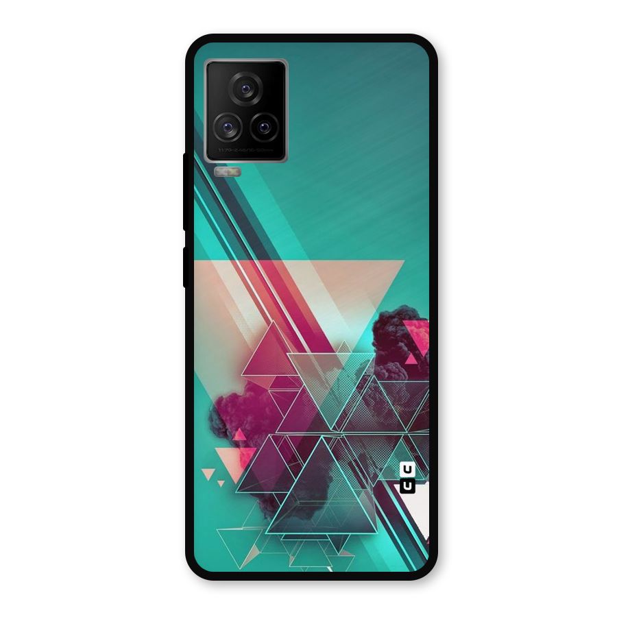Floroscent Abstract Metal Back Case for iQOO 7 Legend 5G
