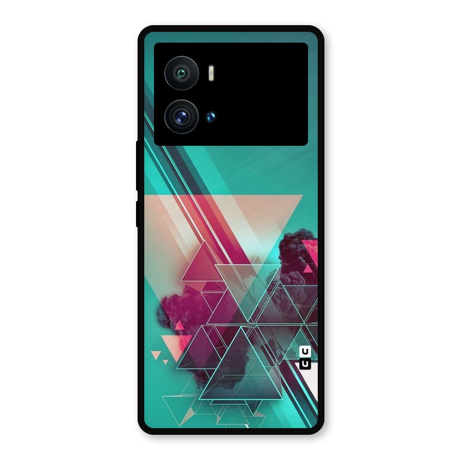 Floroscent Abstract Metal Back Case for iQOO 9 Pro