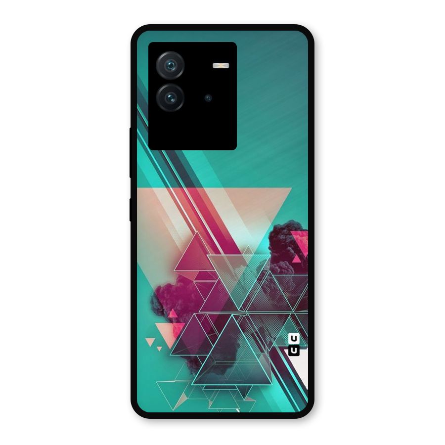 Floroscent Abstract Metal Back Case for iQOO Neo 6 5G