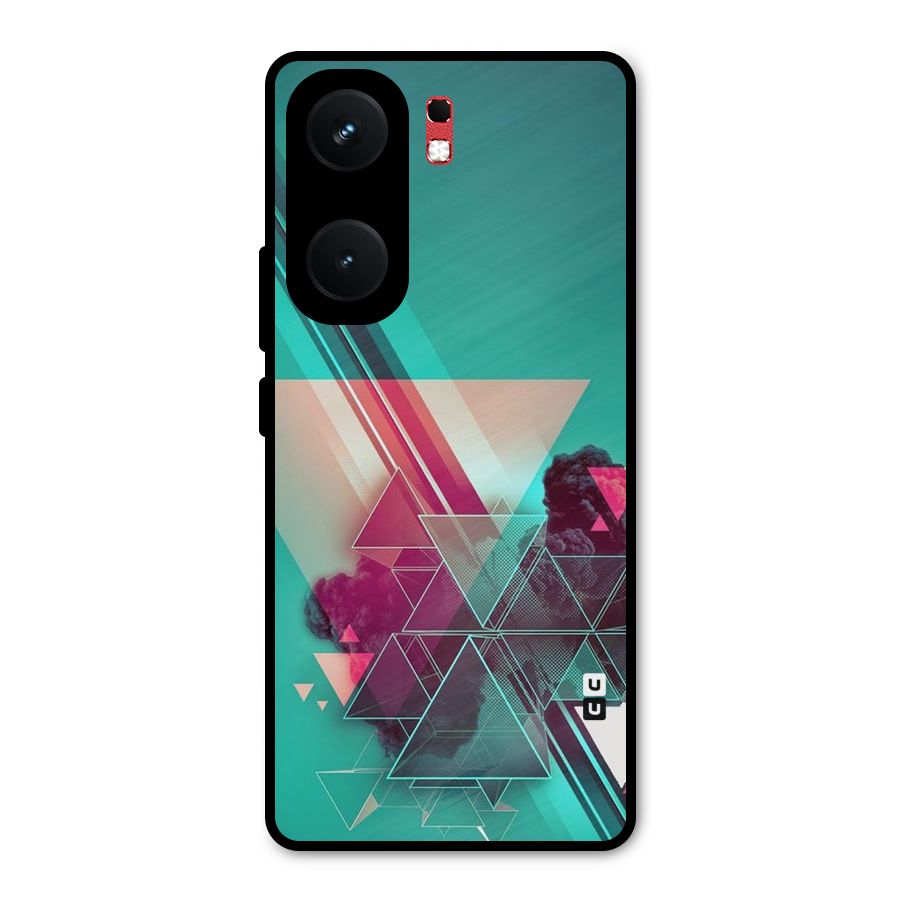 Floroscent Abstract Metal Back Case for iQOO Neo 9 Pro