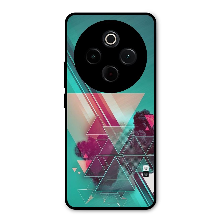 Floroscent Abstract Metal Back Case for iQOO Z10