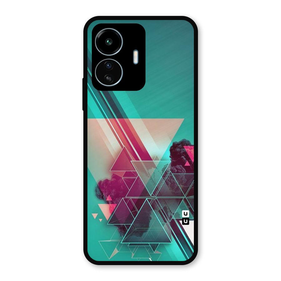 Floroscent Abstract Metal Back Case for vivo iQOO Z6 Lite 5G