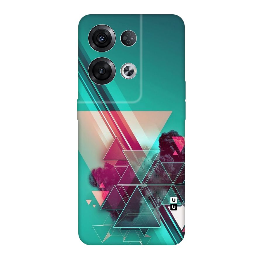 Floroscent Abstract Original Polycarbonate Back Case for Oppo Reno8 Pro 5G