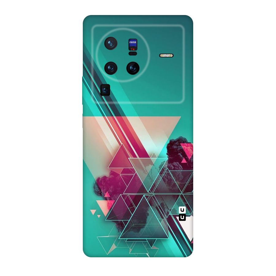 Floroscent Abstract Original Polycarbonate Back Case for Vivo X80
