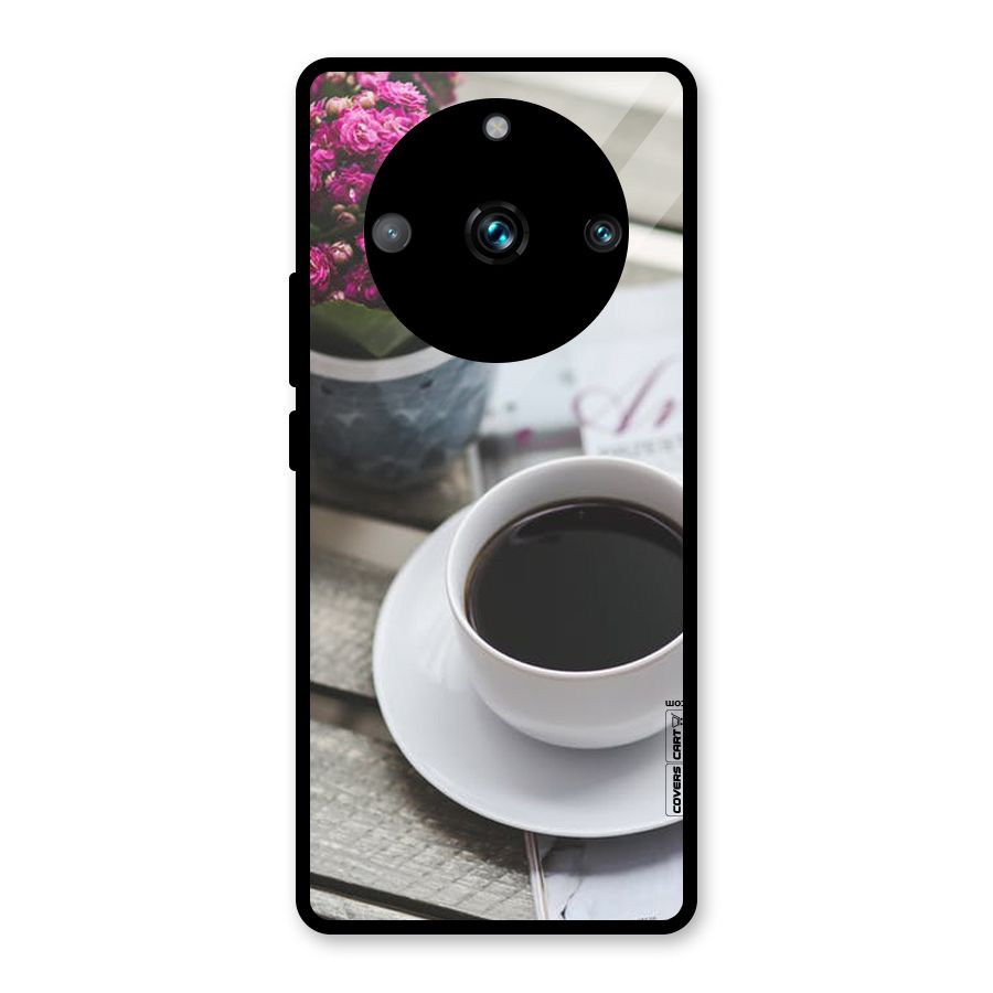 Flower And Blend Glass Back Case for Realme Narzo 60 Pro