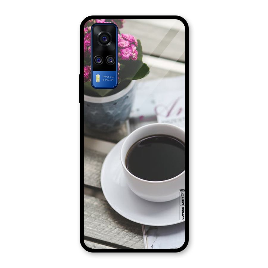 Flower And Blend Glass Back Case for Vivo Y31