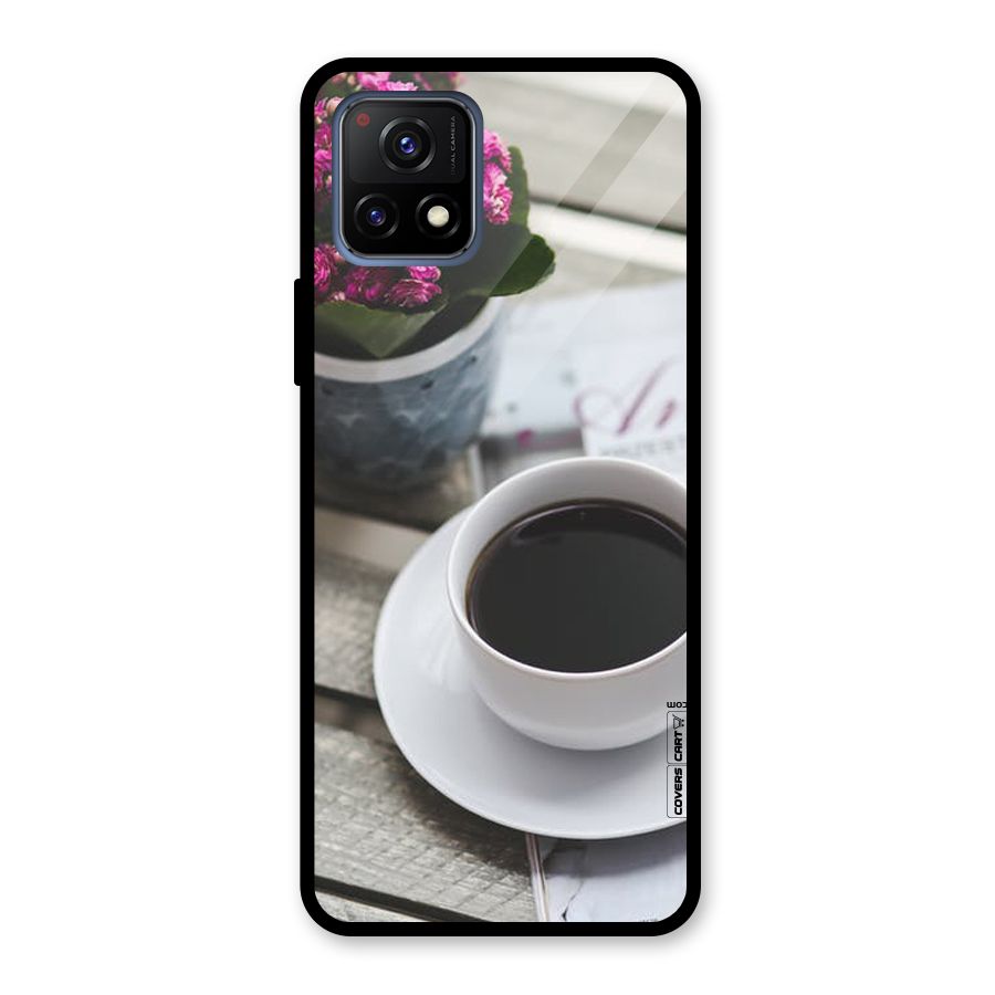 Flower And Blend Glass Back Case for Vivo Y72 5G
