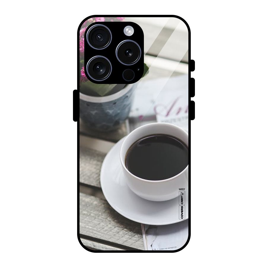 Flower And Blend Glass Back Case for iPhone 15 Pro