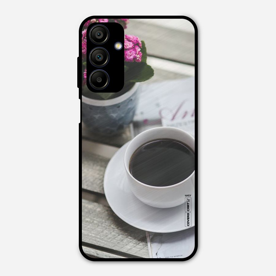 Flower And Blend Metal Back Case for Galaxy A15 5G