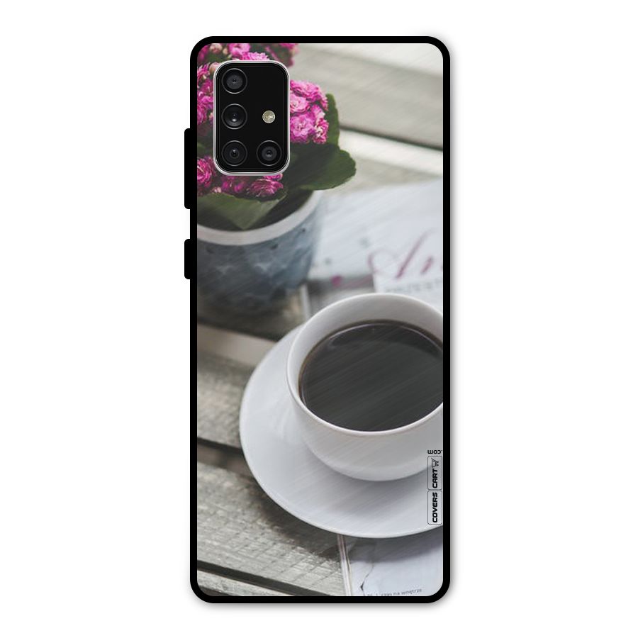 Flower And Blend Metal Back Case for Galaxy A71