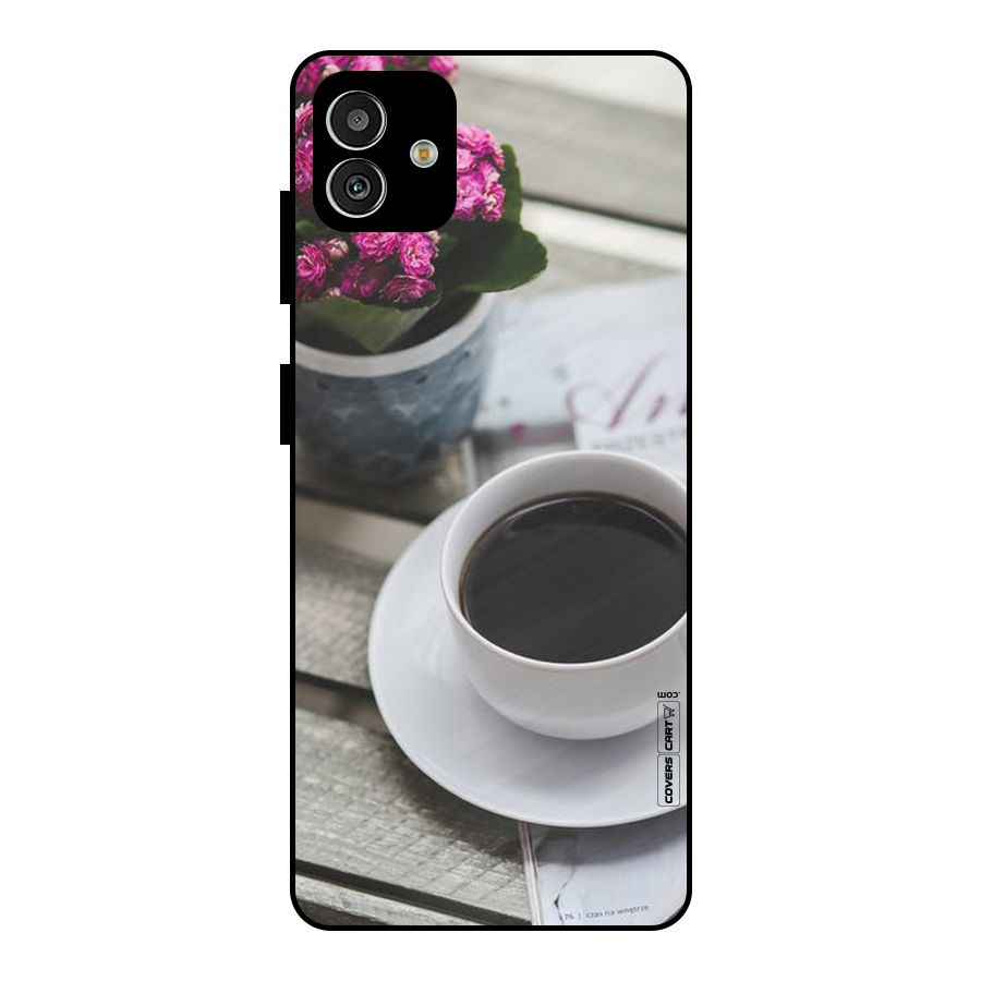 Flower And Blend Metal Back Case for Galaxy M13 5G