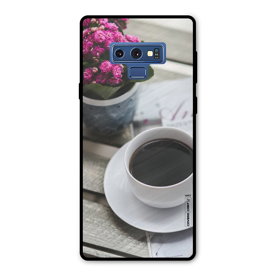 Flower And Blend Metal Back Case for Galaxy Note 9