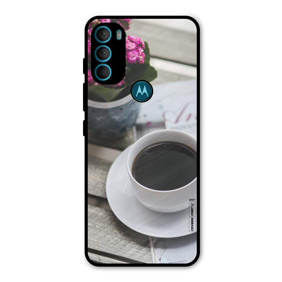 Flower And Blend Metal Back Case for Moto G71 5G