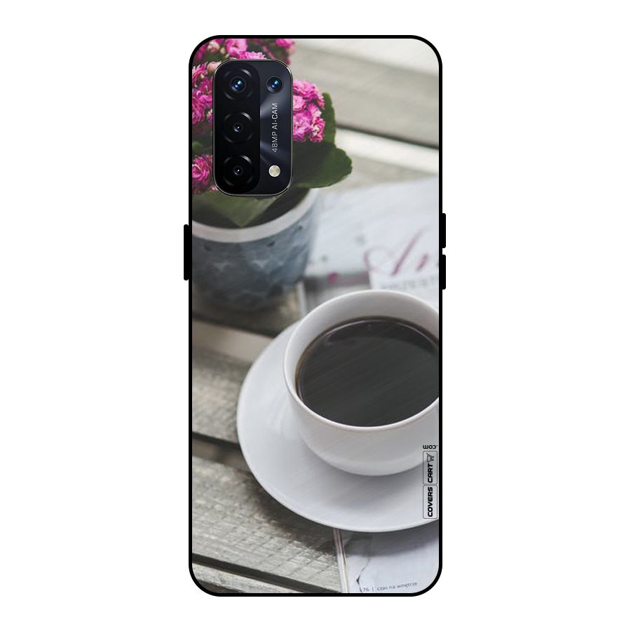 Flower And Blend Metal Back Case for Oppo A74 5G