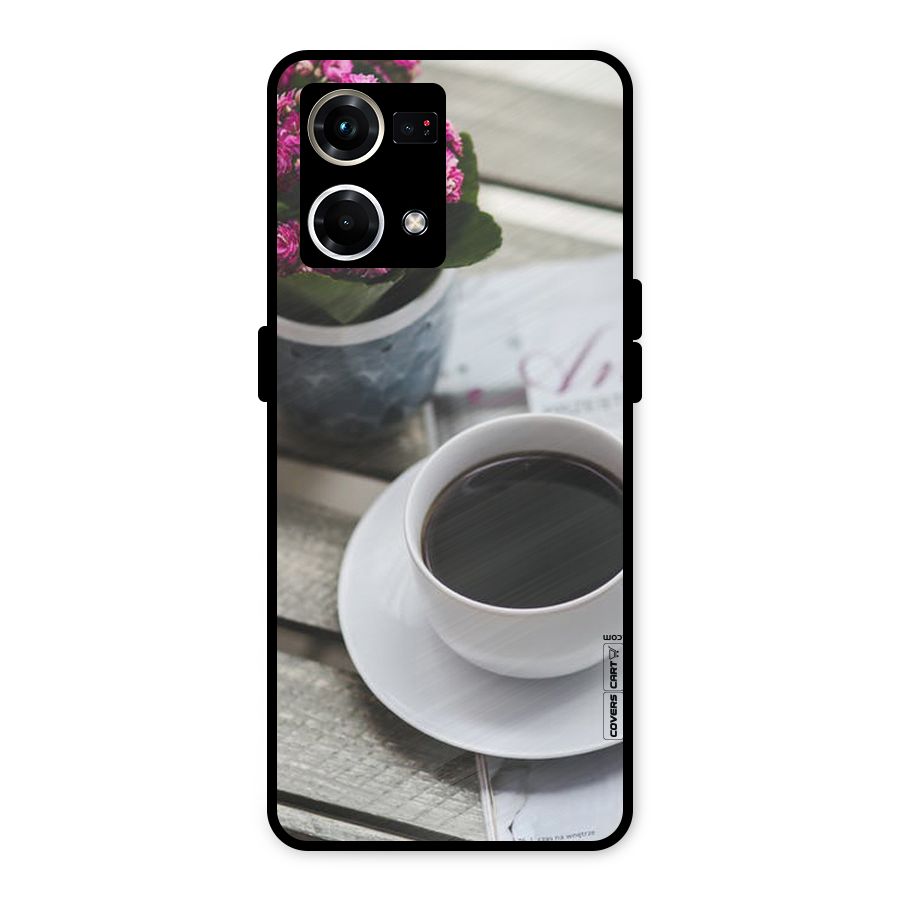Flower And Blend Metal Back Case for Oppo F21 Pro 4G