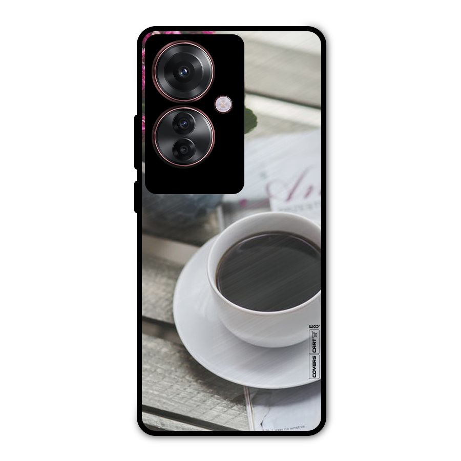 Flower And Blend Metal Back Case for Oppo F25 Pro