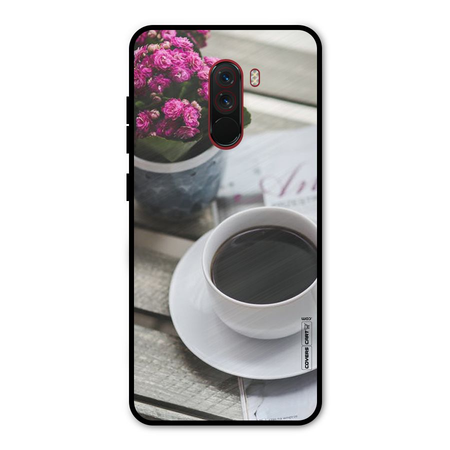 Flower And Blend Metal Back Case for Poco F1