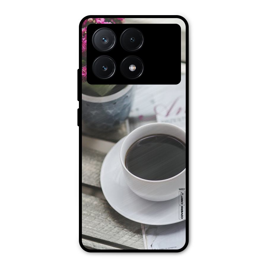 Flower And Blend Metal Back Case for Poco X6 Pro