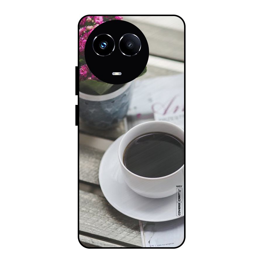 Flower And Blend Metal Back Case for Realme 11X