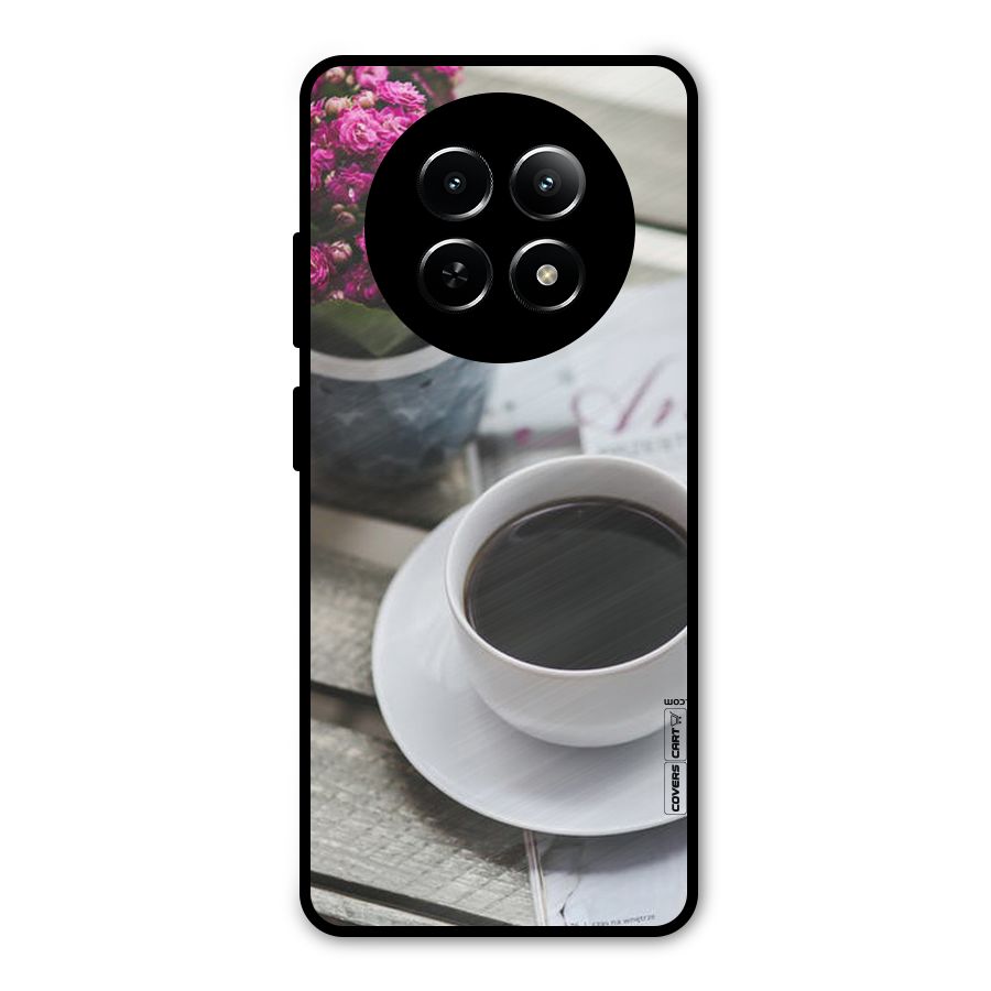 Flower And Blend Metal Back Case for Realme 12x 5G