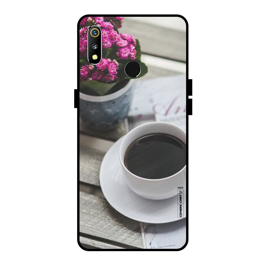 Flower And Blend Metal Back Case for Realme 3i