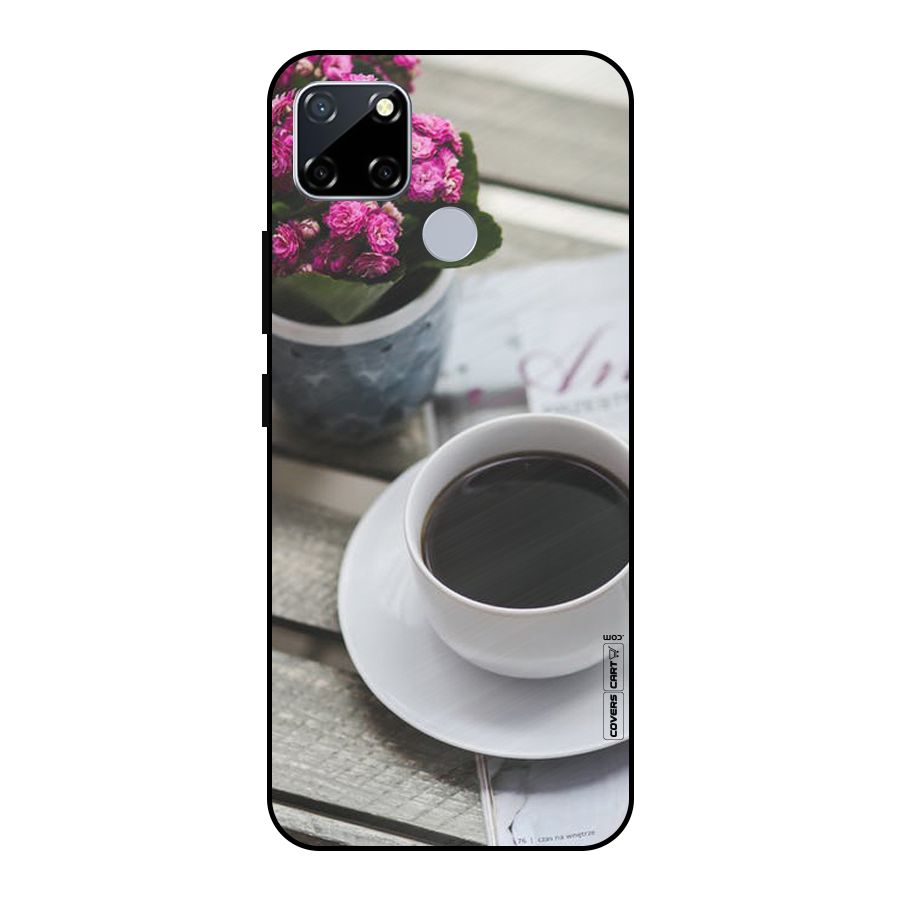 Flower And Blend Metal Back Case for Realme Narzo 20